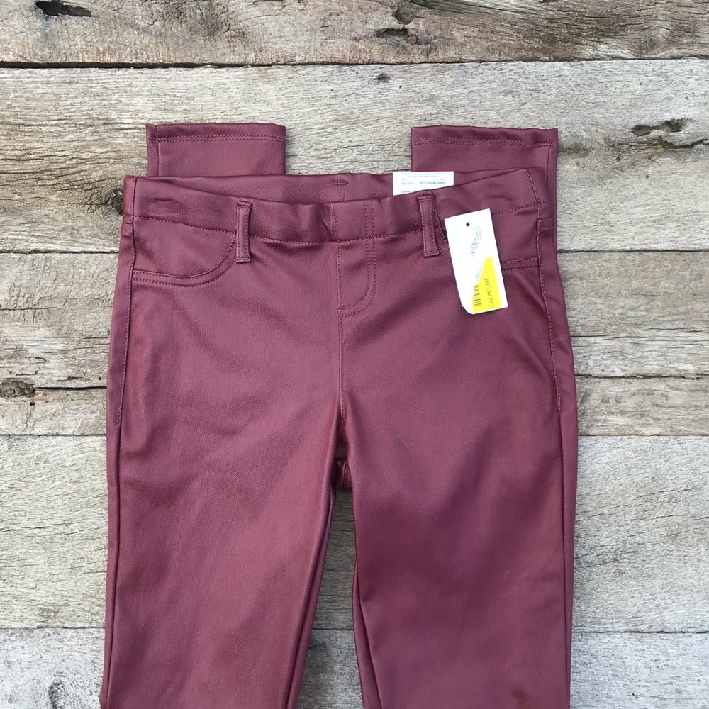 NWT Mixit Red Coated Back Pocket Leggings Size Sm - Picture 4 of 6